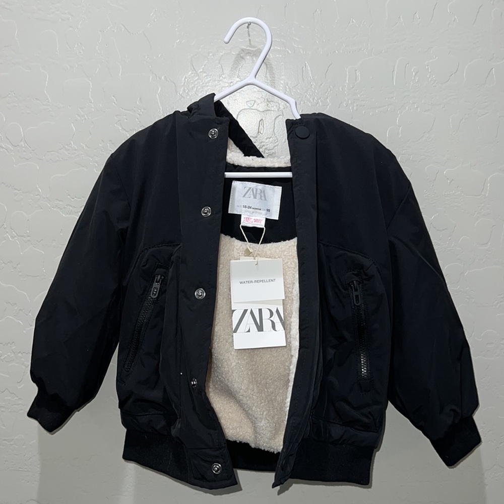 Zara Sherpa jacket - water repellent NWT